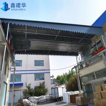 上海电动推拉蓬效果图是什么样的,伸缩屋顶