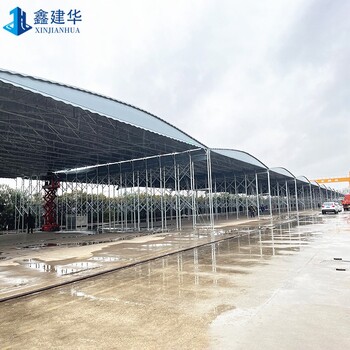 神農架大型倉庫棚安裝設計方案,大型活動儲貨蓬