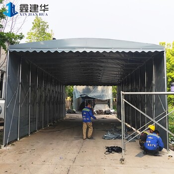 新余推拉棚安裝效果好不好,移動帆布儲蓄遮雨蓬