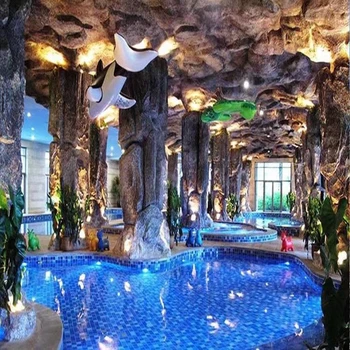 沈丘縣假山制作塑石水泥假山薄利精雕