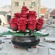 曲陽不銹鋼玫瑰花雕塑圖