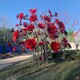 不銹鋼玫瑰花雕塑廠家圖