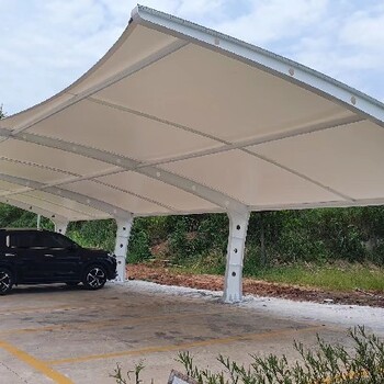 海珠管桁架加工充電樁車(chē)棚工程