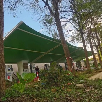 金灣區(qū)異形鋼加工充電樁車棚工程