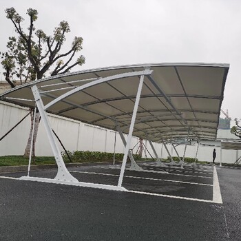 信宜市異形鋼加工膜結構停車棚工程加工制作及安裝服務
