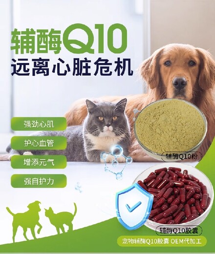 长沙小海猫狗用Q10辅酶代加工定制生产服务