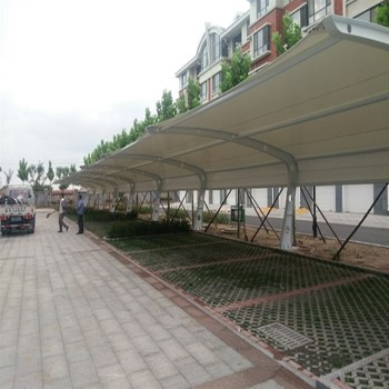 杭州膜结构自行车棚订制设计