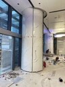 巖板圓柱酒店圓柱加工巖板熱彎巖板弧形定制