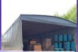 汕头澄海区收折帆布雨棚拉网式结构移动雨篷物流卸货工厂
