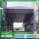 汕尾陸豐市收折帆布雨棚拉網(wǎng)式結(jié)構(gòu)移動雨篷手推式雨蓬