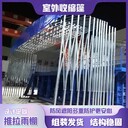 揭陽揭東區(qū)收折帆布雨棚手動輪式推拉雨蓬物流卸貨工廠