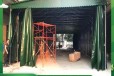 惠州博罗县收折帆布雨棚拉网式结构移动雨篷户外物流卸货停车