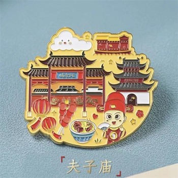 遼寧金屬建筑物冰箱貼金屬磁鐵冰箱貼
