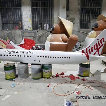 不銹鋼飛行主題飛機(jī)模型預(yù)警機(jī)雕塑模型金越雕塑