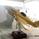 不銹鋼飛機模型雕塑圖