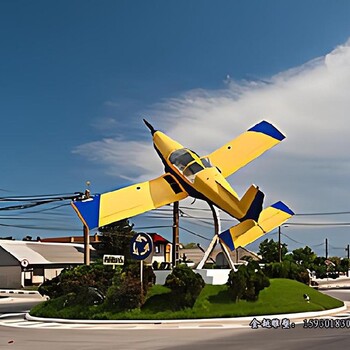 不銹鋼抽象飛機(jī)雕塑客機(jī)雕塑圖片金越雕塑