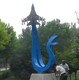 廣場網(wǎng)紅打卡飛機(jī)雕塑圖