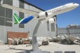 不锈钢飞机模型雕塑舰载机雕塑供应金越雕塑