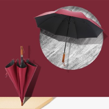 江苏高尔夫中段木柄木插帽伞,广告伞,遮阳伞