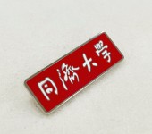 重庆纯铜烤漆胸针定制工厂电话年会纪念章