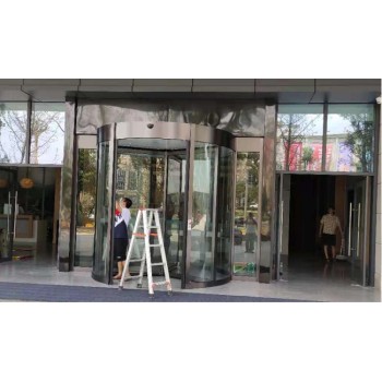 西安旺座国际玻璃门旋转门安装维修售后