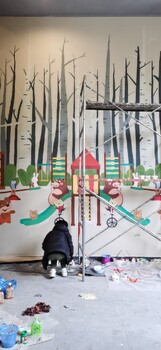 梁平餐廳手繪涂鴉在哪
