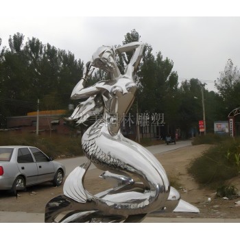 沙俄艺术美人鱼雕塑，美人鱼雕塑