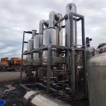 出售二手光伏厂废水处理蒸发器,5吨单效降膜蒸发器,升级改造