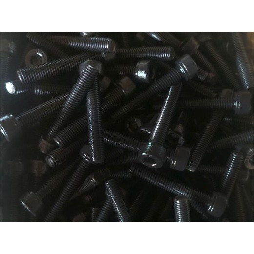 北京国标304螺丝不锈钢发黑加工黑色氧化处理