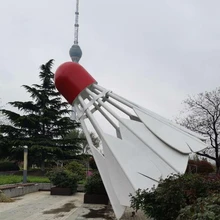 不銹鋼羽毛球雕塑加工廠家