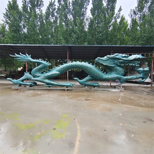 玻璃鋼仿真龍雕塑玻璃鋼動物雕塑廠家