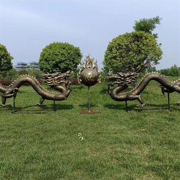 玻璃鋼龍頭噴水雕塑噴水動物雕塑廠家