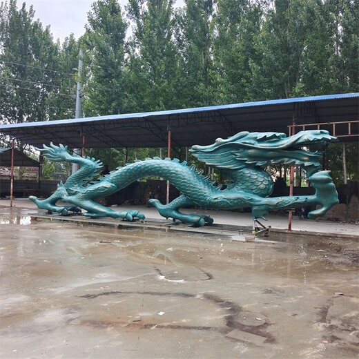二龍戲珠雕塑景觀水景雕塑加工