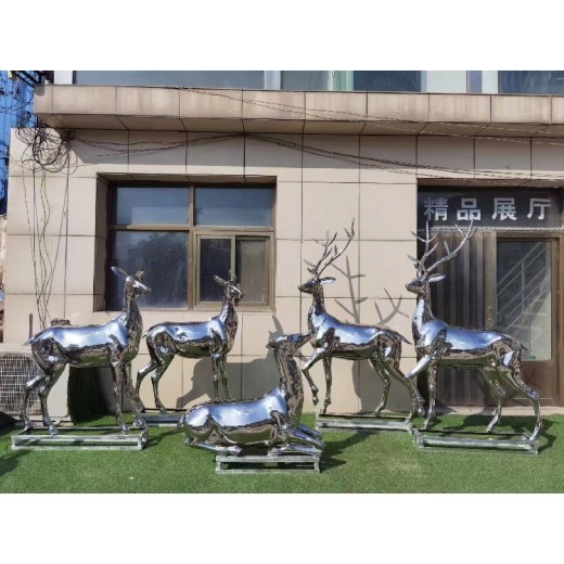 西藏不锈钢鹿雕塑制作厂家