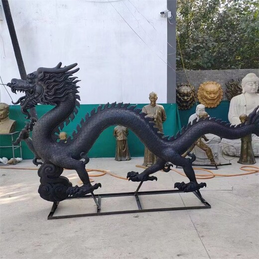 玻璃鋼彩繪龍雕塑園林景觀動(dòng)物雕塑制作