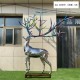 天津不锈钢鹿雕塑图