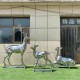 公园不锈钢鹿雕塑制作厂家天津公园不锈钢鹿雕塑产品图