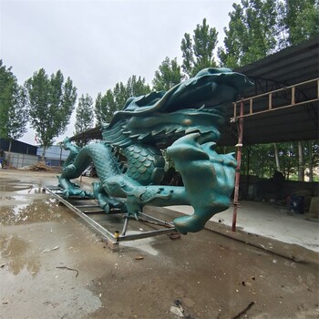 玻璃鋼龍頭噴水雕塑噴水動(dòng)物雕塑加工
