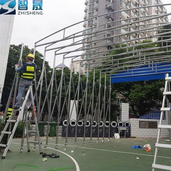 肇慶高要區(qū)電子伸縮推拉篷,移動雨棚