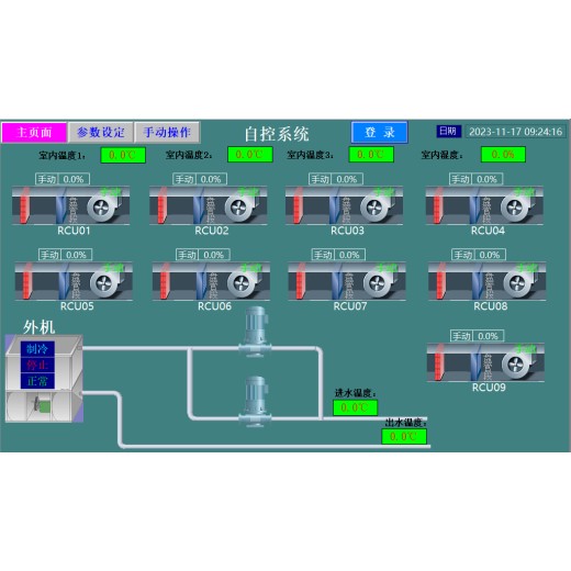 绍兴吊式空调机组空调自控系统自控箱