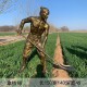 仿铸铜玻璃钢农耕系列雕塑价格北京园林玻璃钢农耕系列雕塑产品图