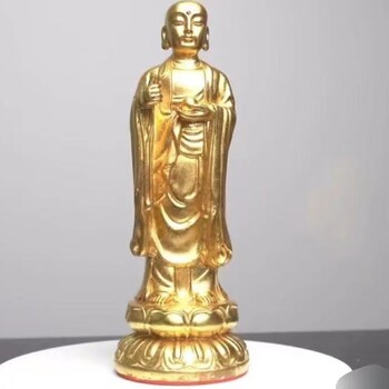 雕塑佛像貼金箔手繪金箔畫