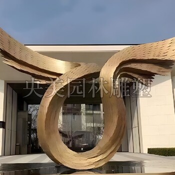 不銹鋼雕塑飛翔的翅膀,翅膀造型景觀雕塑制作