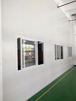 大嶺山彩鋼板隔墻工程無塵車間