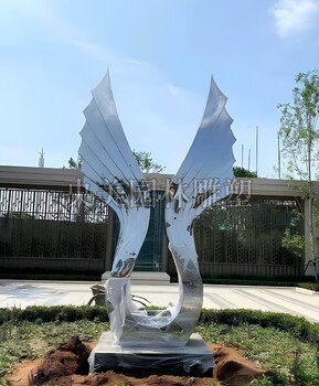翅膀中國古代雕塑寓意,不銹鋼翅膀雕塑廠家