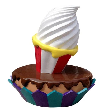 曲陽縣玻璃鋼冰激凌雕塑定制