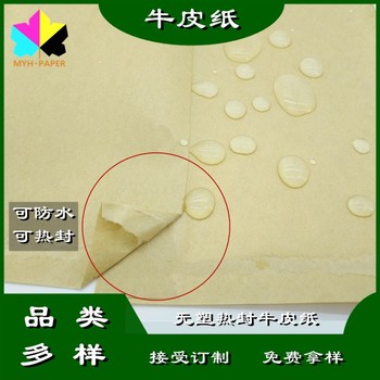 高阻隔熱封紙熱封防水防油涂層包裝紙無塑熱封紙