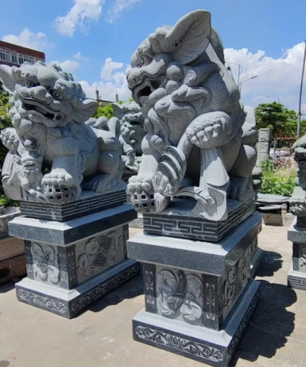 太原石雕獅子生產廠家,漢白玉石雕獅子價格