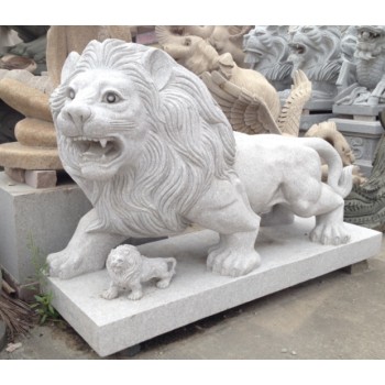 大同石雕狮子生产厂家,汉白玉石雕狮子价格