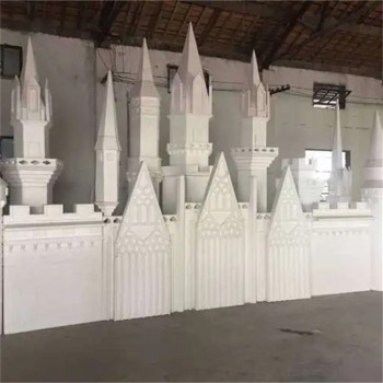 生产玻璃钢城堡雕塑报价及图片